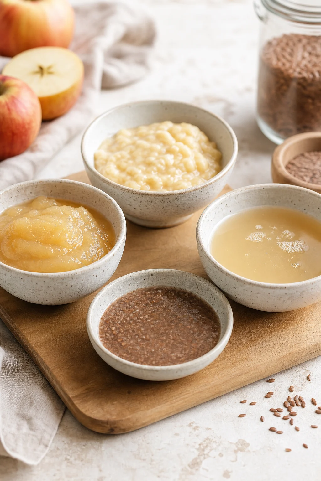 Ei-Alternativen zum Backen in Schälchen